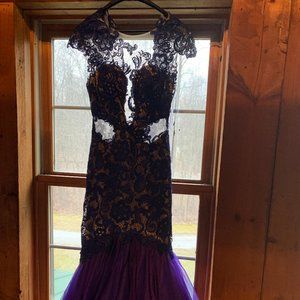 Royal Blue MacDuggal Gown